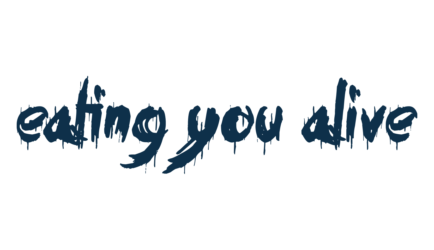 Eating You Alive, holiday halloween fancy decorative horror font preview