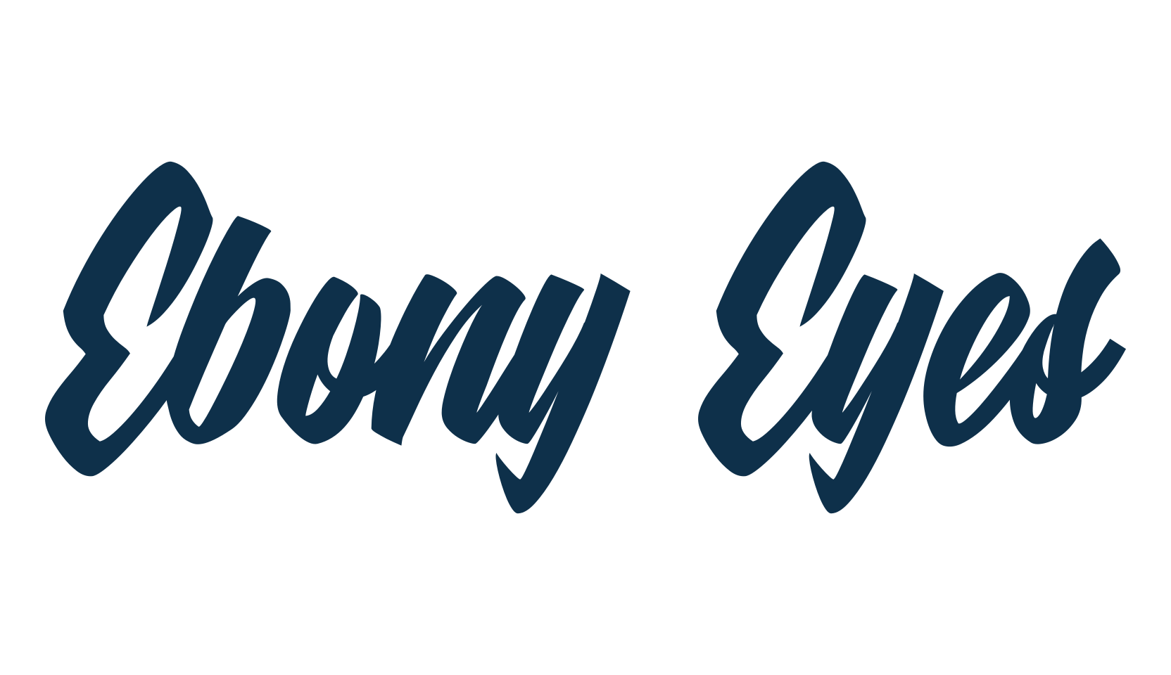 Ebony Eyes, fancy old school decorative script calligraphy font preview