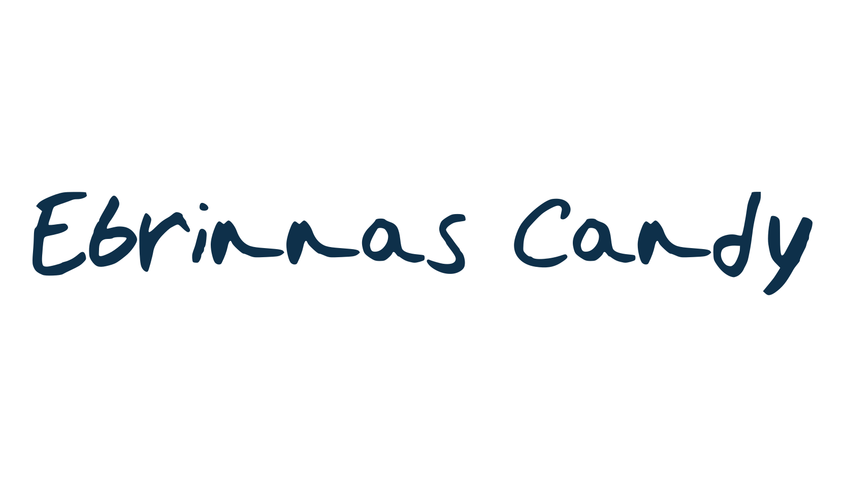Ebrinnas Candy, script handwritten fancy decorative calligraphy font preview