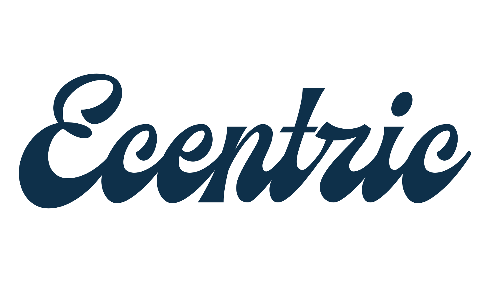 Ecentric, fancy old school decorative script calligraphy font preview