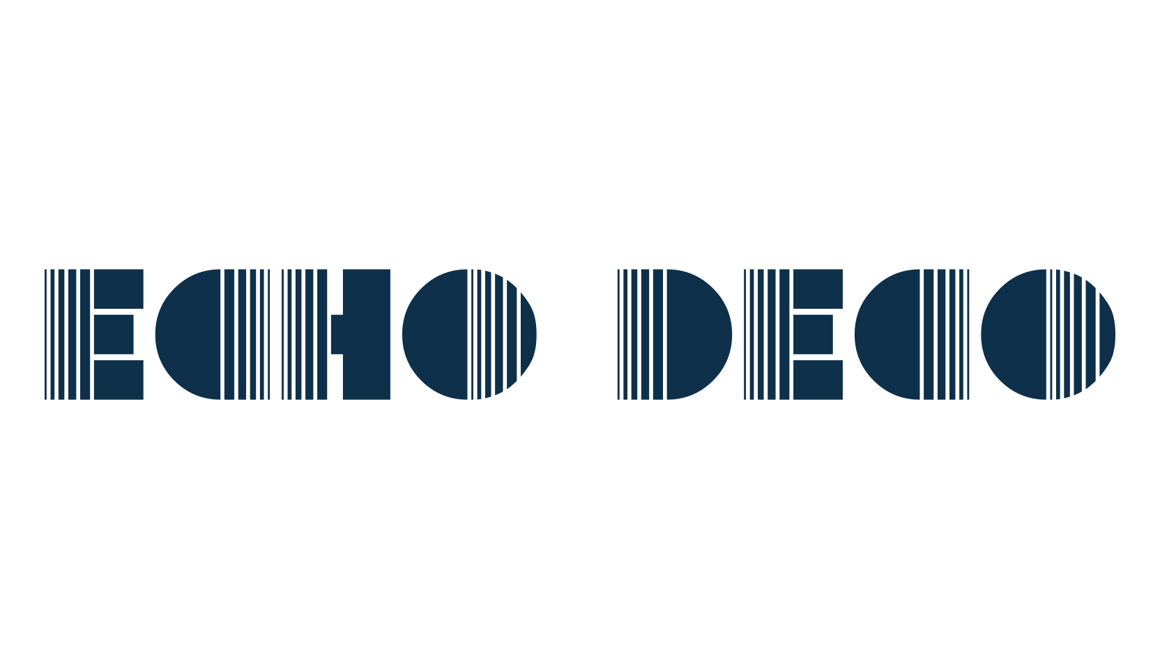 Echo Deco, fancy retro decorative font preview