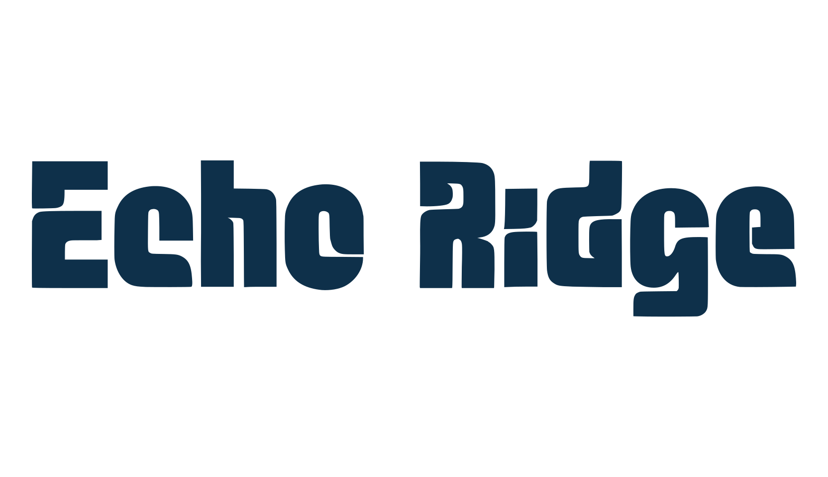 Echo Ridge, various font preview