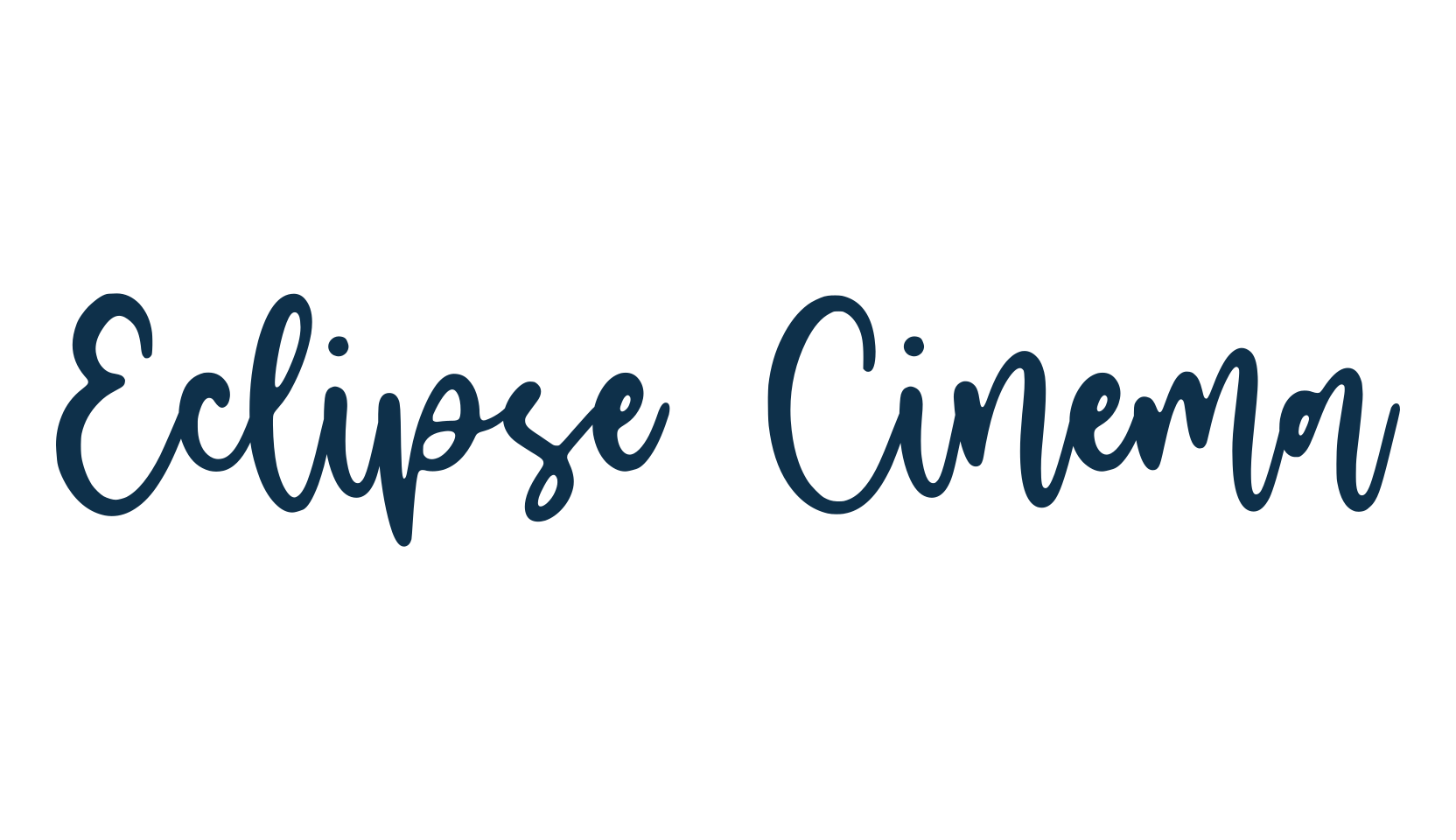 Eclipse Cinema, script handwritten fancy decorative calligraphy font preview