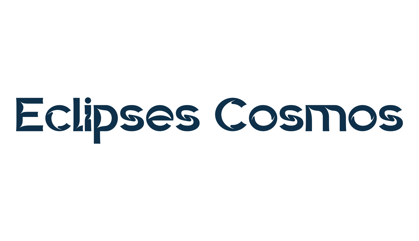 Eclipses Cosmos, fancy various techno sci-fi font preview