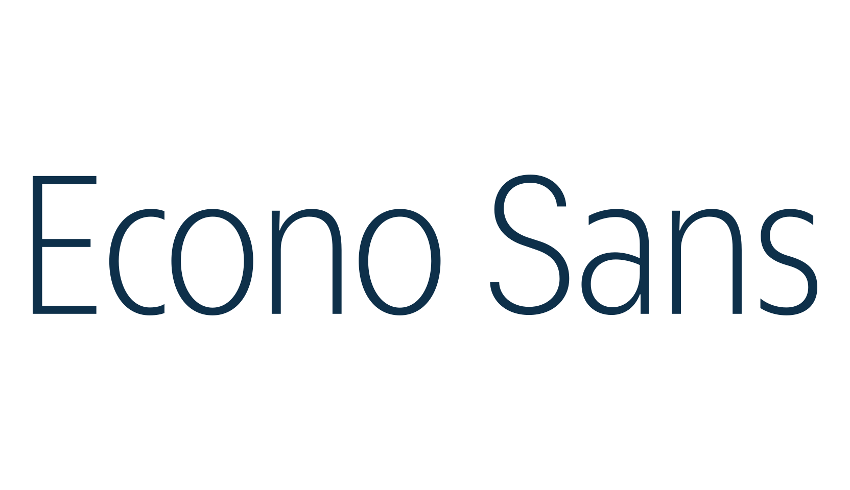 Econo Sans, basic sans serif font preview