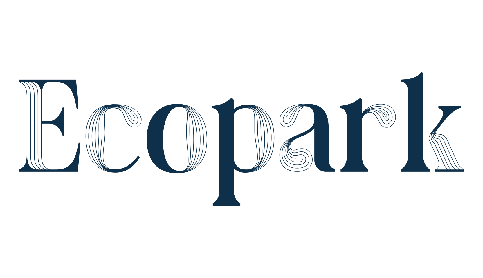 Ecopark, decorative font preview