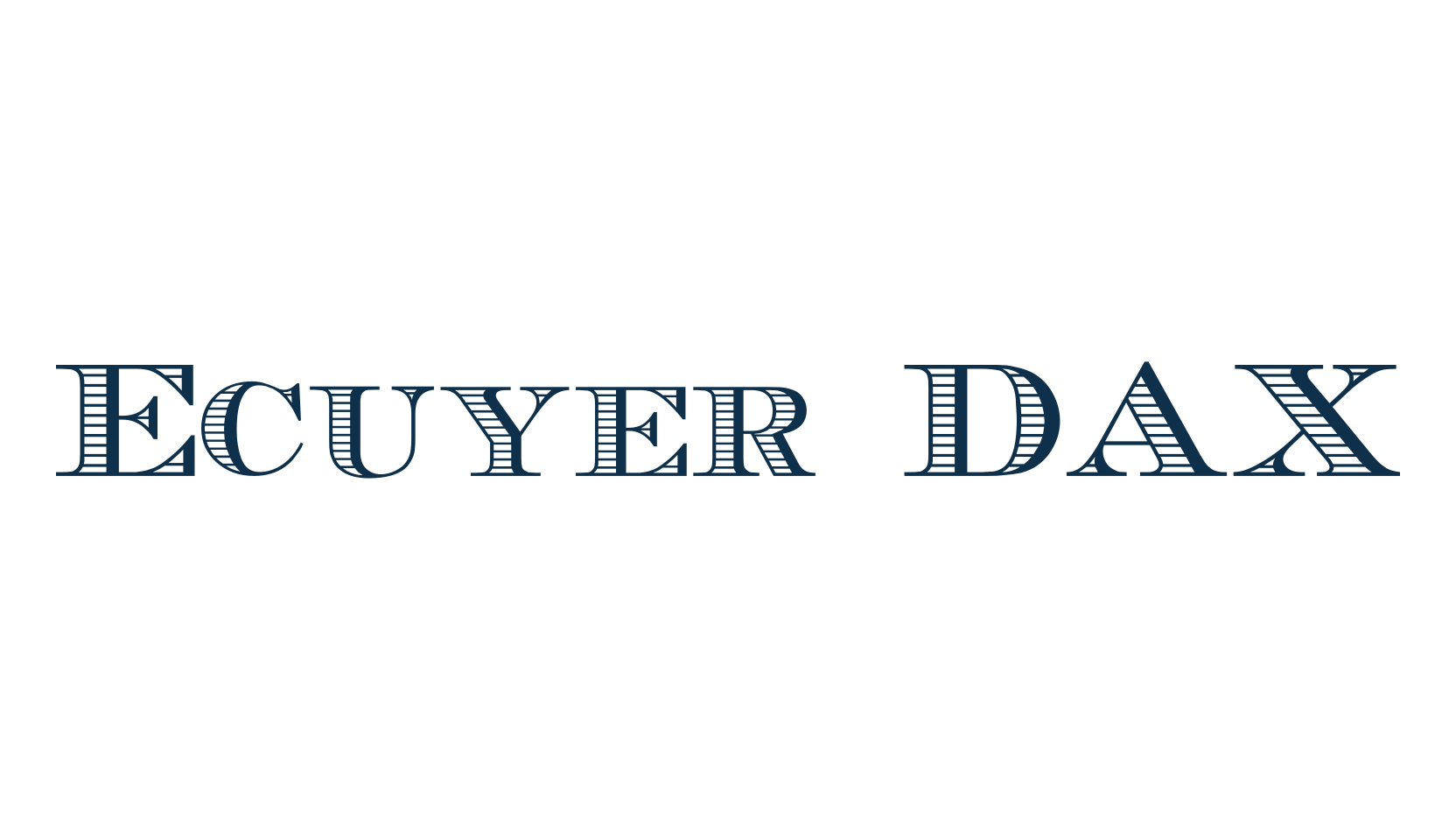 Ecuyer DAX, fancy retro decorative font preview