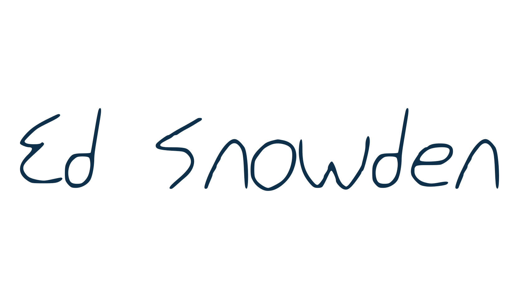 Ed Snowden, script handwritten fancy decorative calligraphy font preview