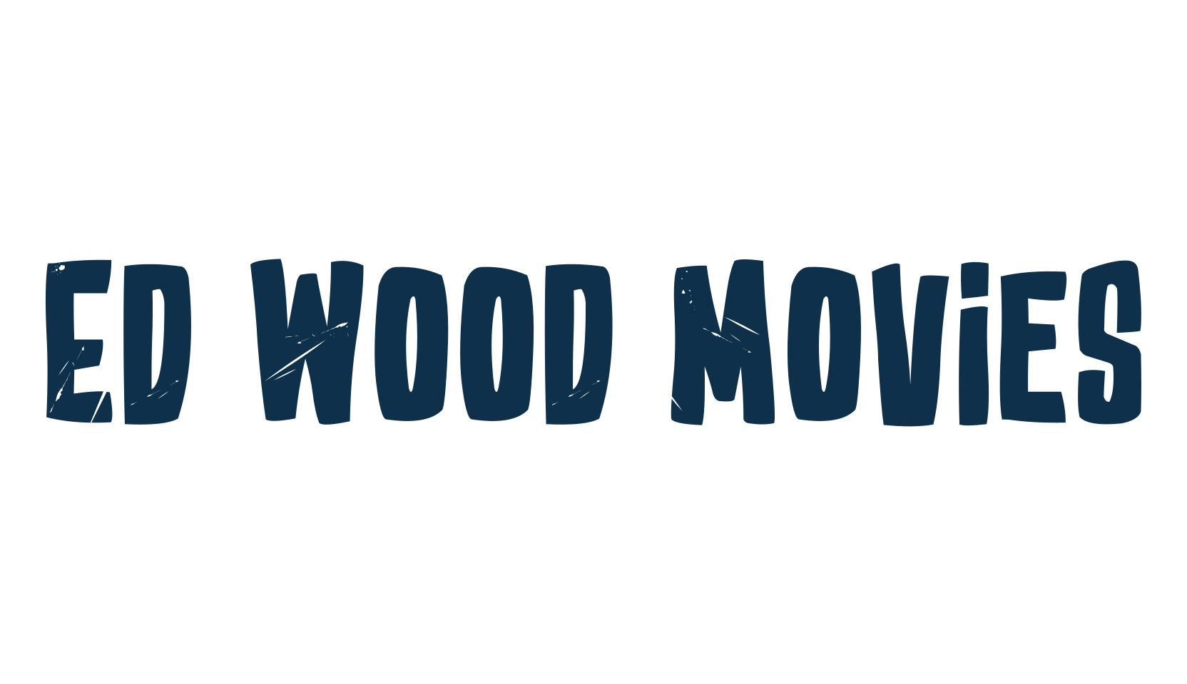 Ed Wood Movies, fancy cartoon decorative font preview