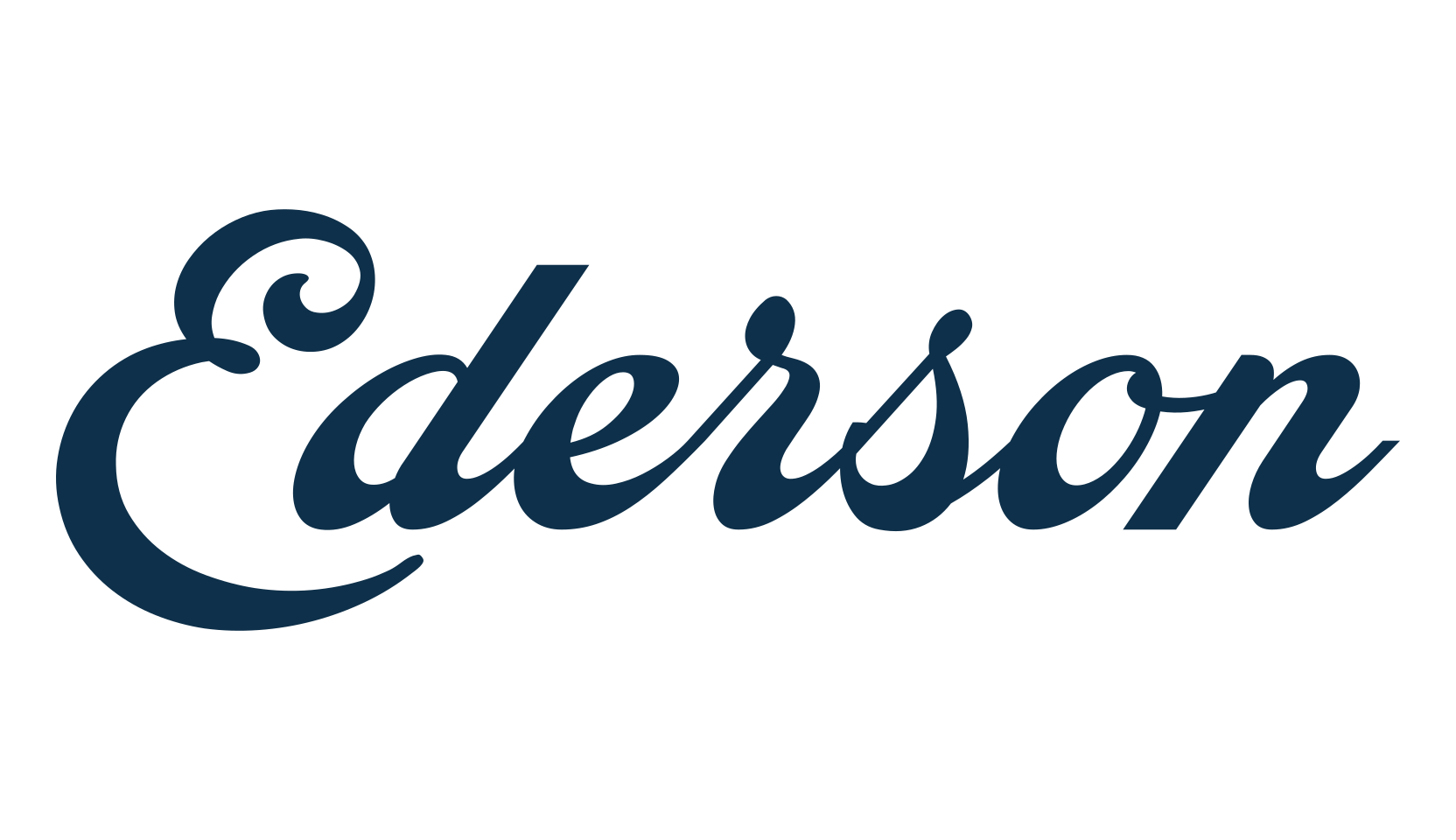 Ederson, fancy old school decorative script calligraphy font preview
