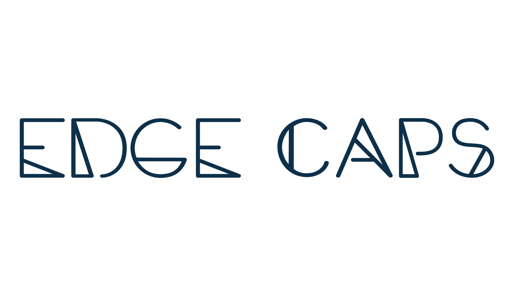 Edge Caps, fancy various decorative font preview