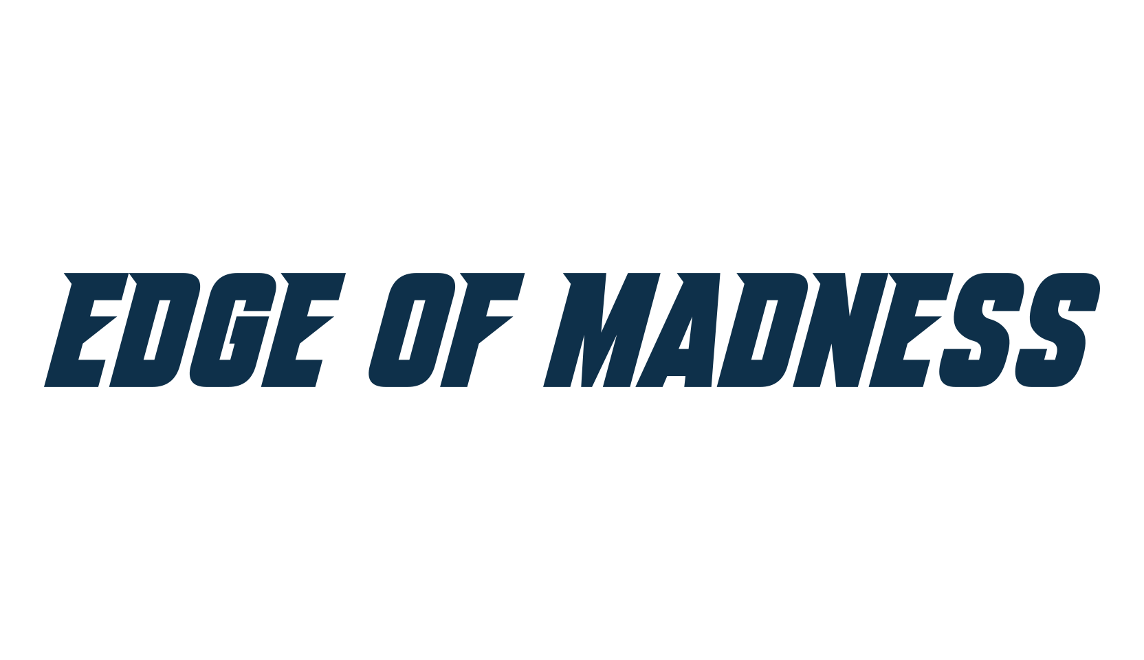 Edge Of Madness, sci-fi font preview