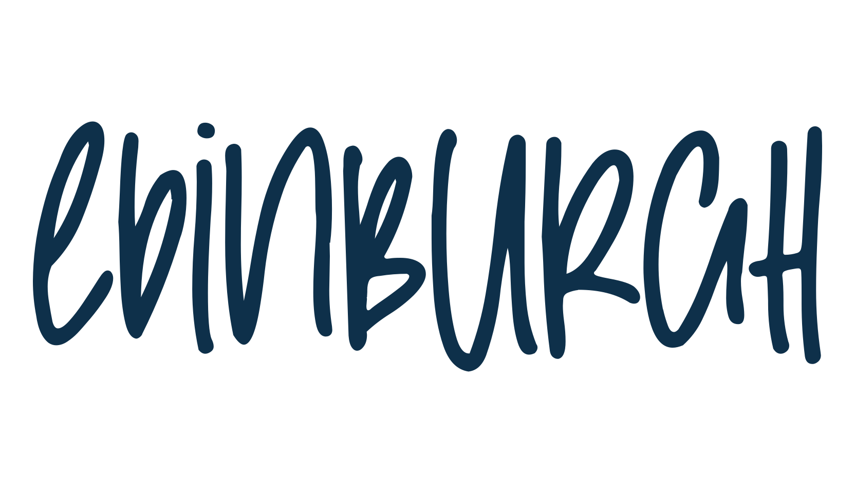 Edinburgh, handwriting font preview