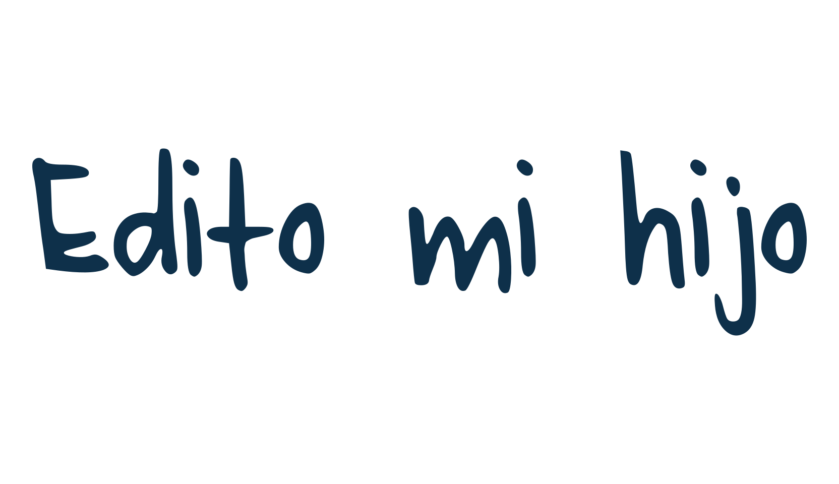 Edito mi hijo, script handwritten fancy decorative calligraphy font preview