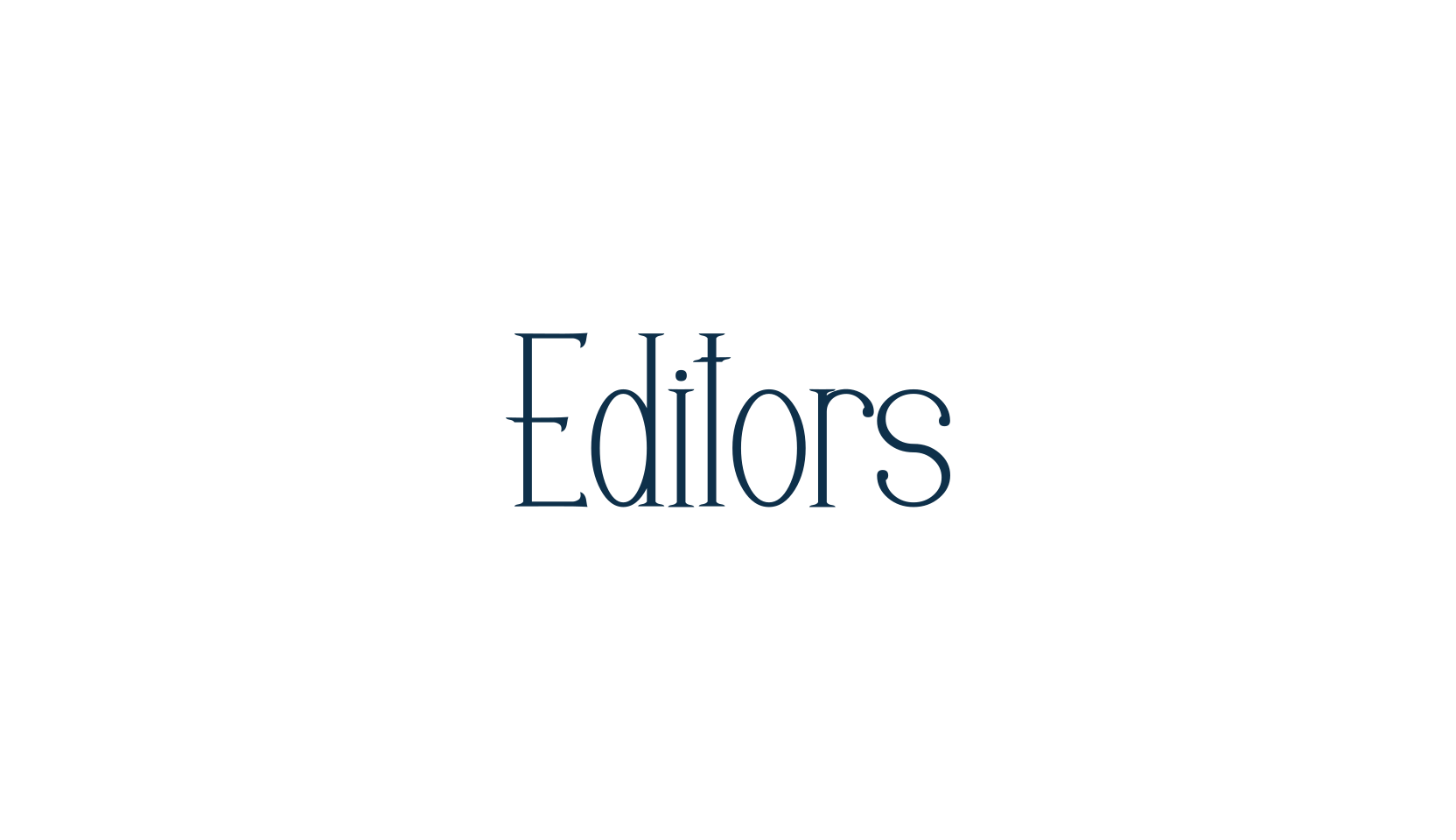 Editors, basic serif font preview