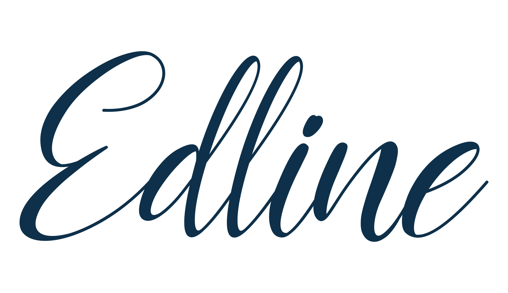 Edline, calligraphy font preview