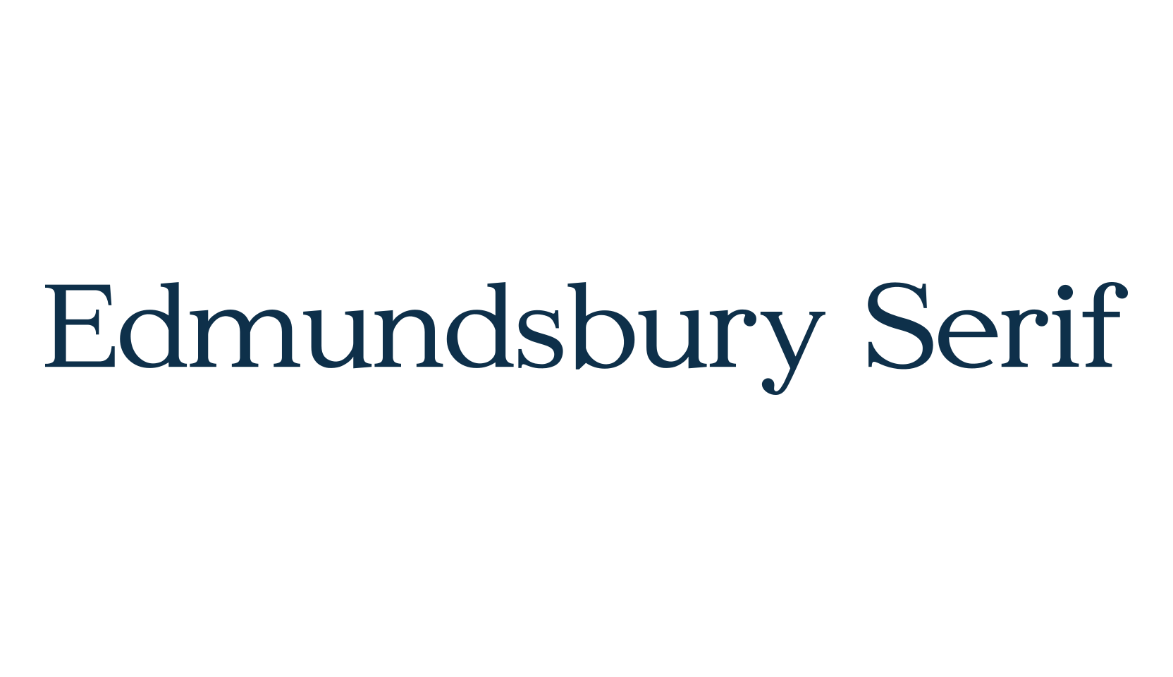 Edmundsbury Serif, serif font preview