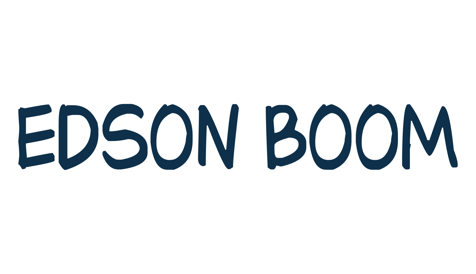 Edson Boom, fancy cartoon decorative comic font preview