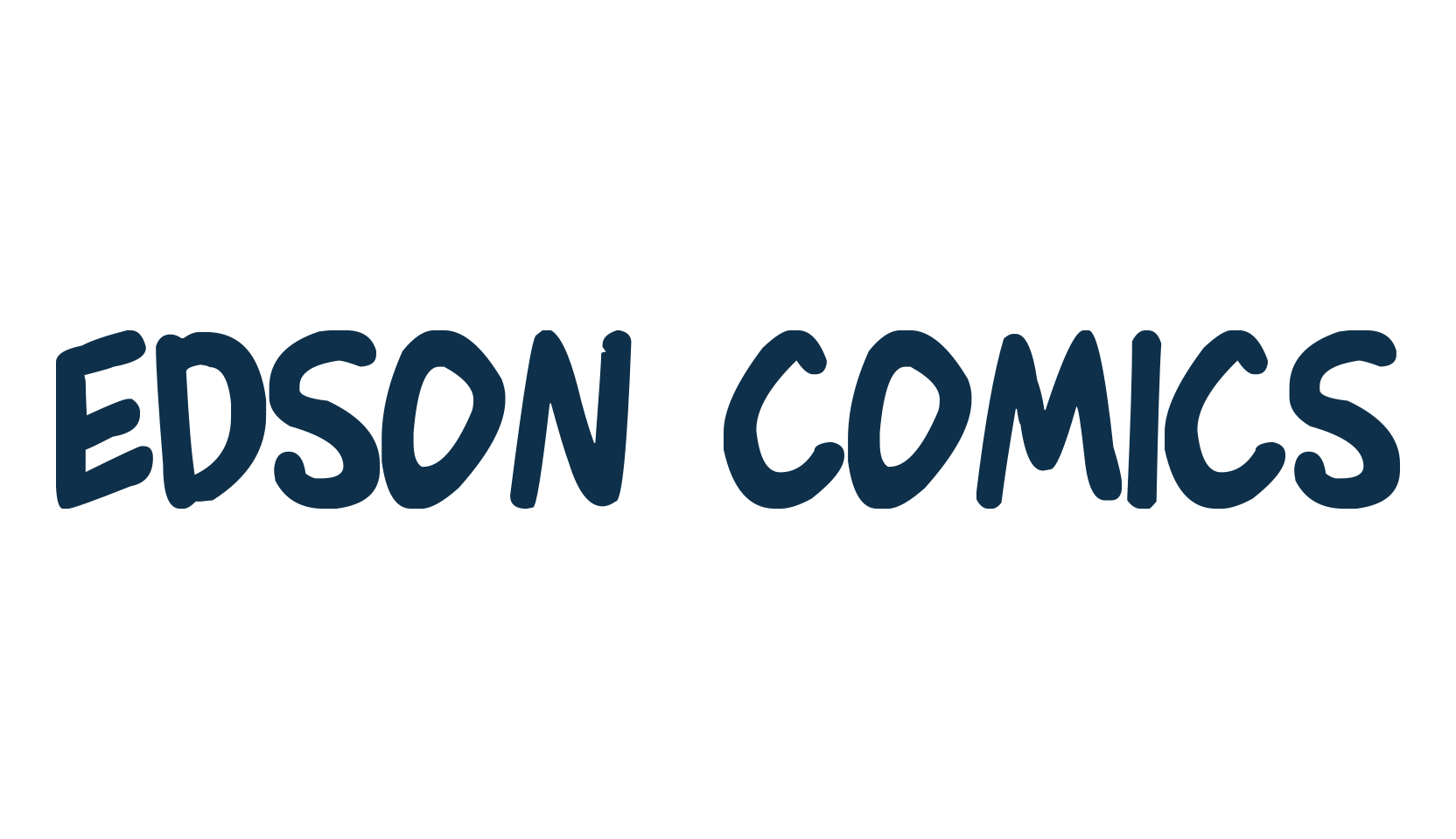 Edson Comics, fancy cartoon decorative comic font preview