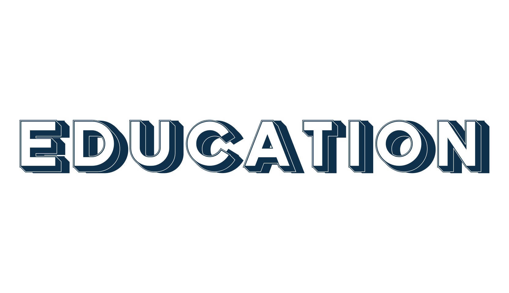 Education (education-2), fancy various basic font preview