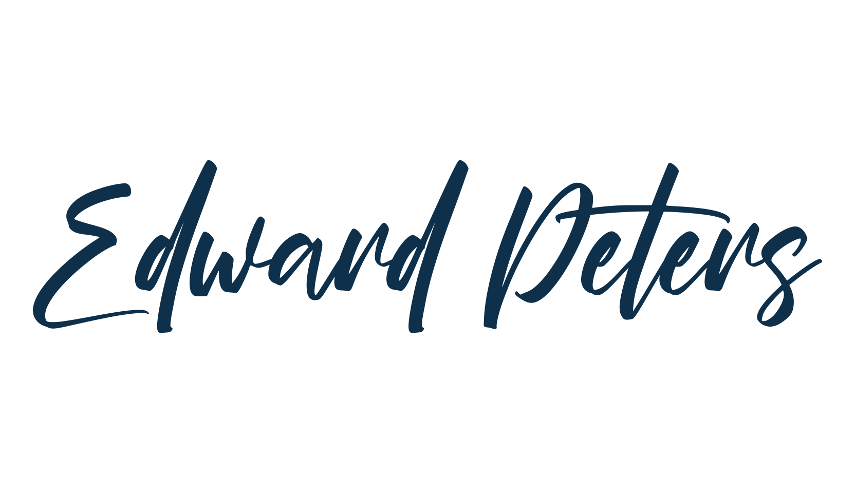Edward Peters, script brush fancy decorative calligraphy font preview