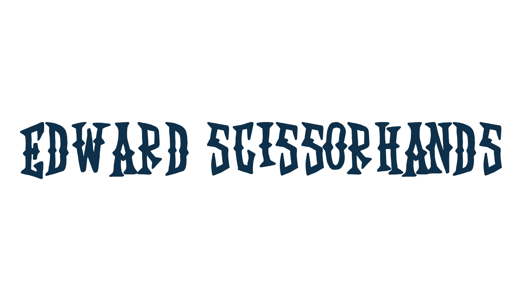 Edward Scissorhands, fancy various gothic font preview