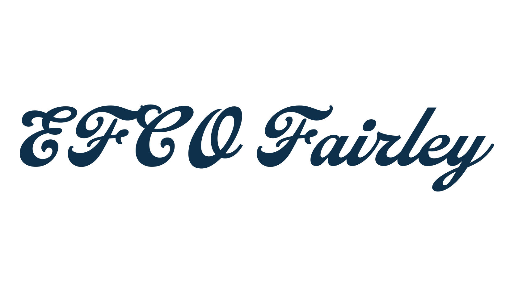 EFCO Fairley, old school font preview