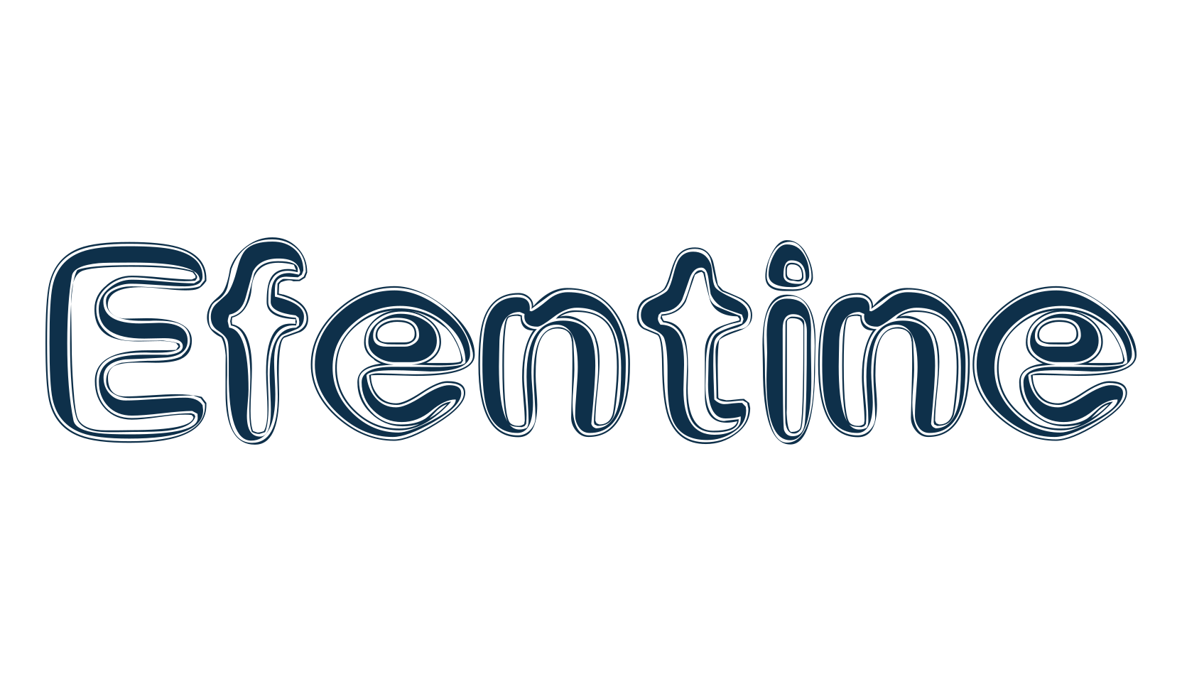 Efentine, fancy various decorative font preview