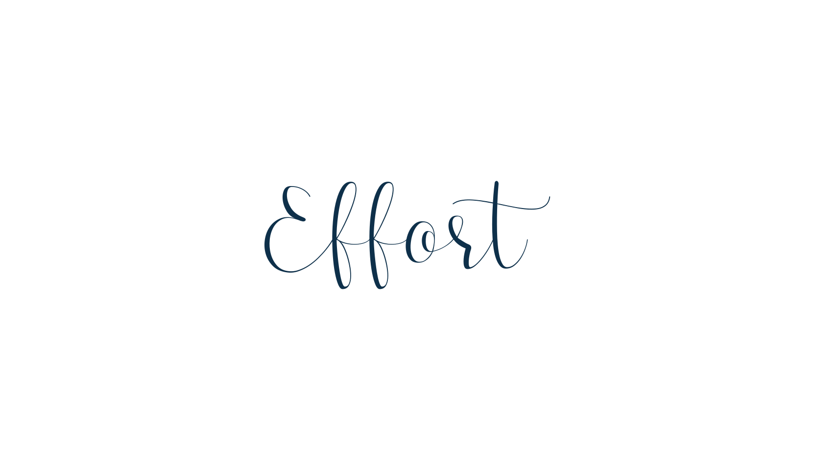 Effort, calligraphy font preview