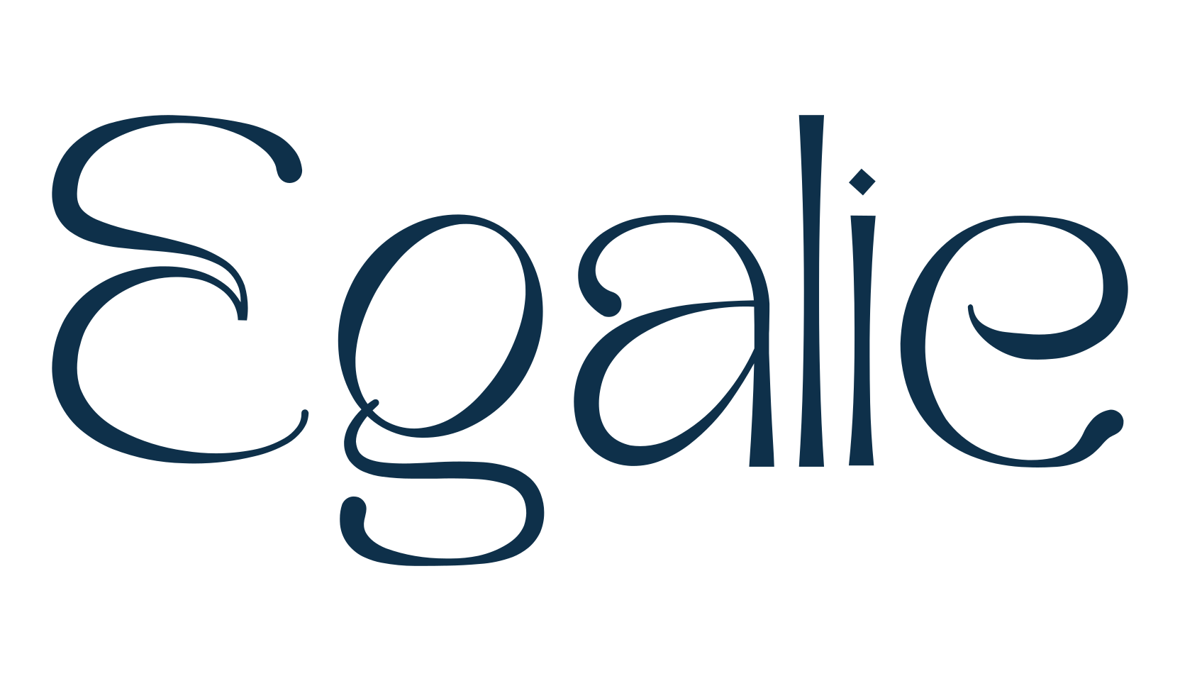 Egalie, fancy retro decorative font preview