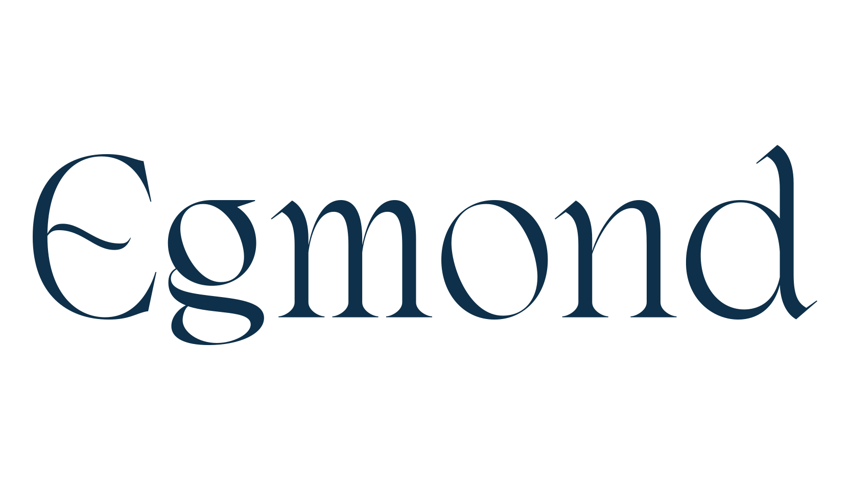 Egmond, fancy retro decorative font preview
