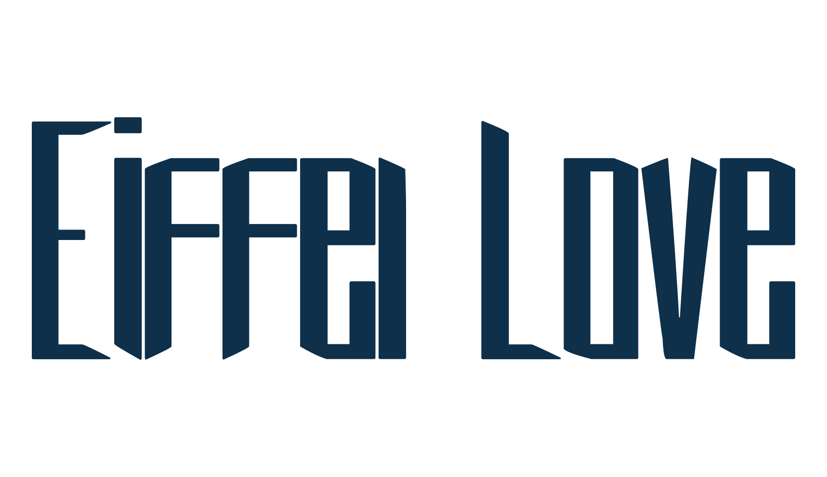 Eiffel Love, various font preview