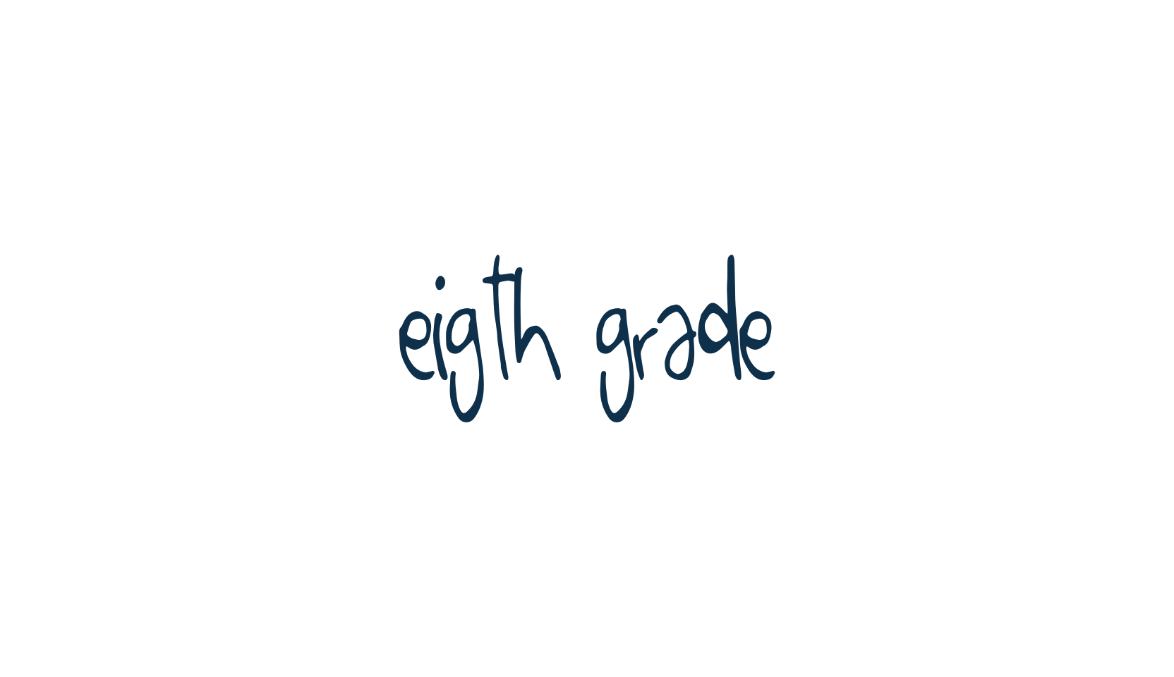 Eigth Grade, script handwritten fancy decorative calligraphy font preview