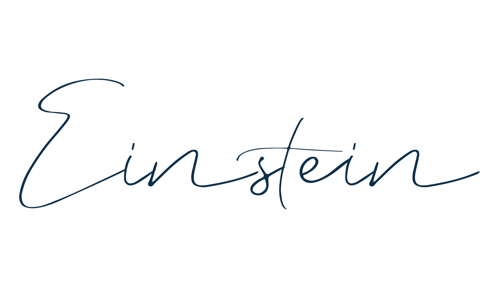 Einstein, script handwritten fancy decorative calligraphy font preview
