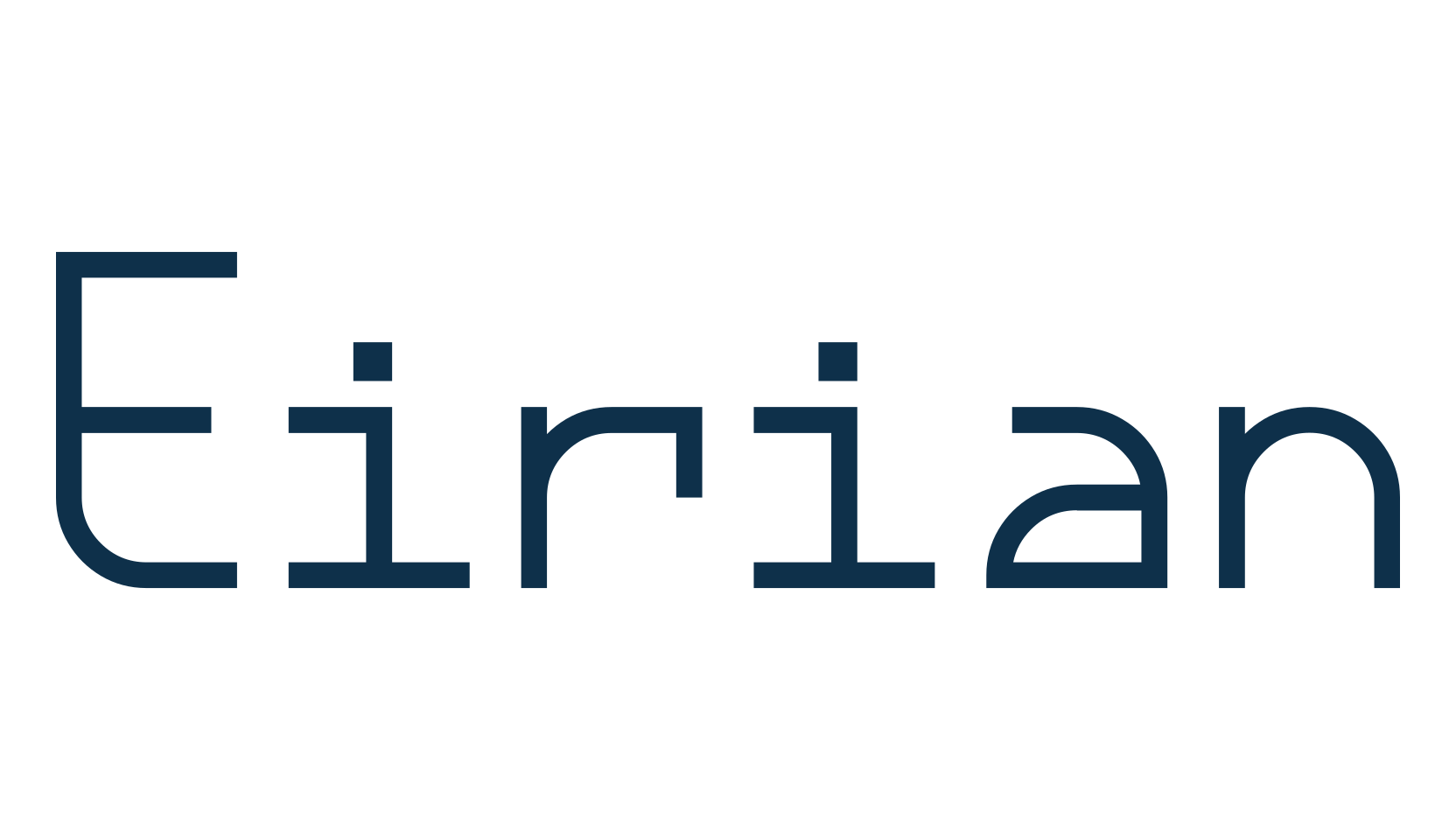 Eirian, fixed width font preview