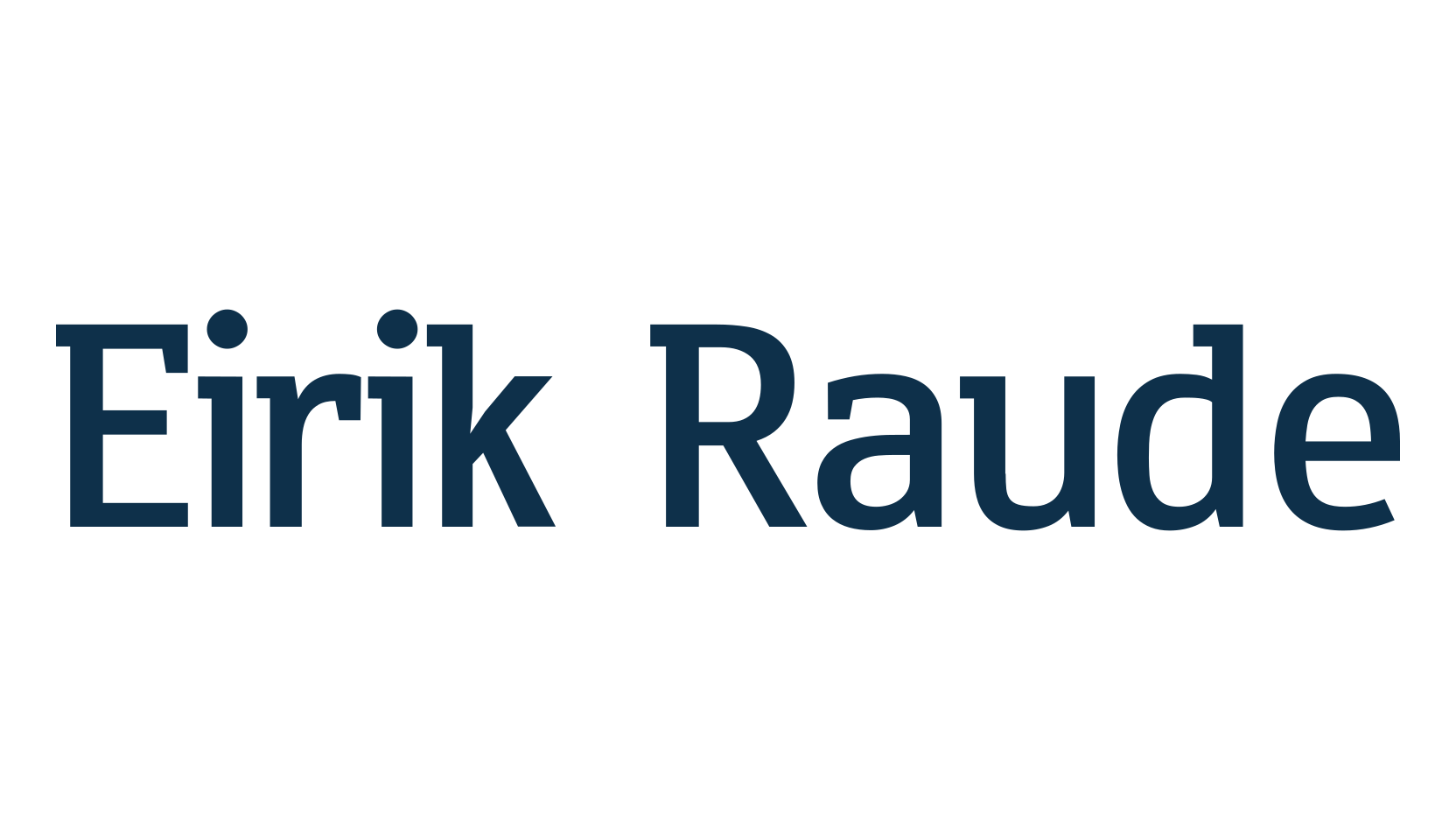 Eirik Raude, basic sans serif font preview