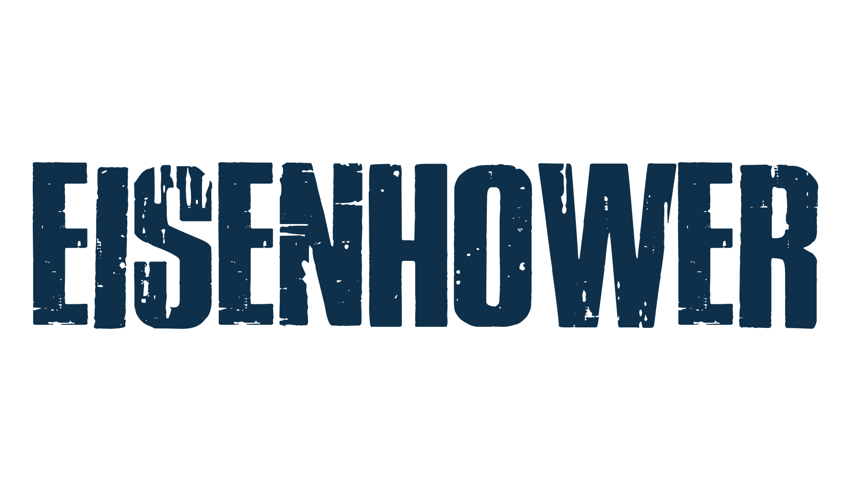 Eisenhower, fancy eroded decorative font preview