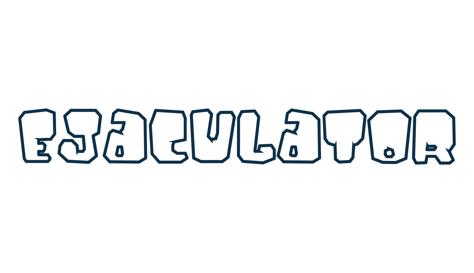 Ejaculator, fancy cartoon decorative font preview