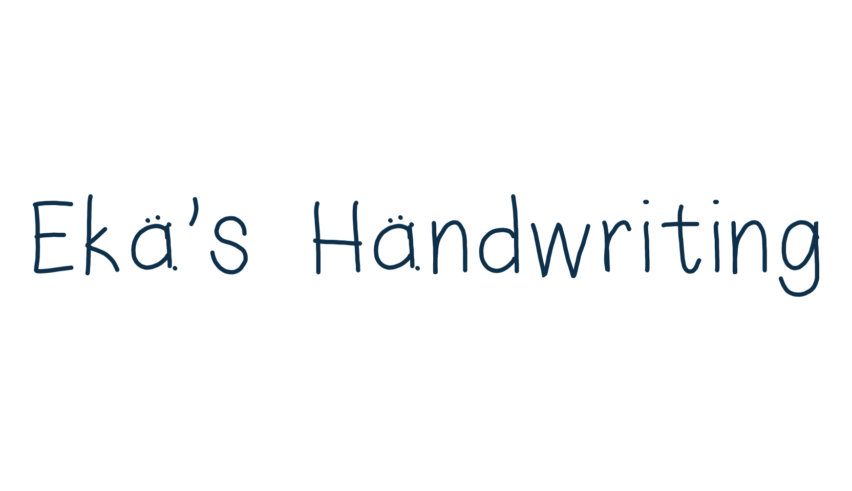 Eka's Handwriting, script handwritten fancy decorative calligraphy font preview