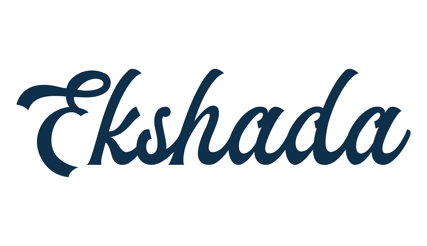 Ekshada, old school font preview