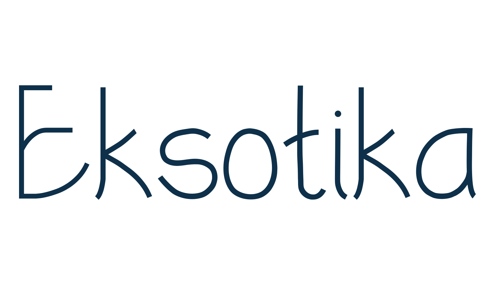 Eksotika, various font preview