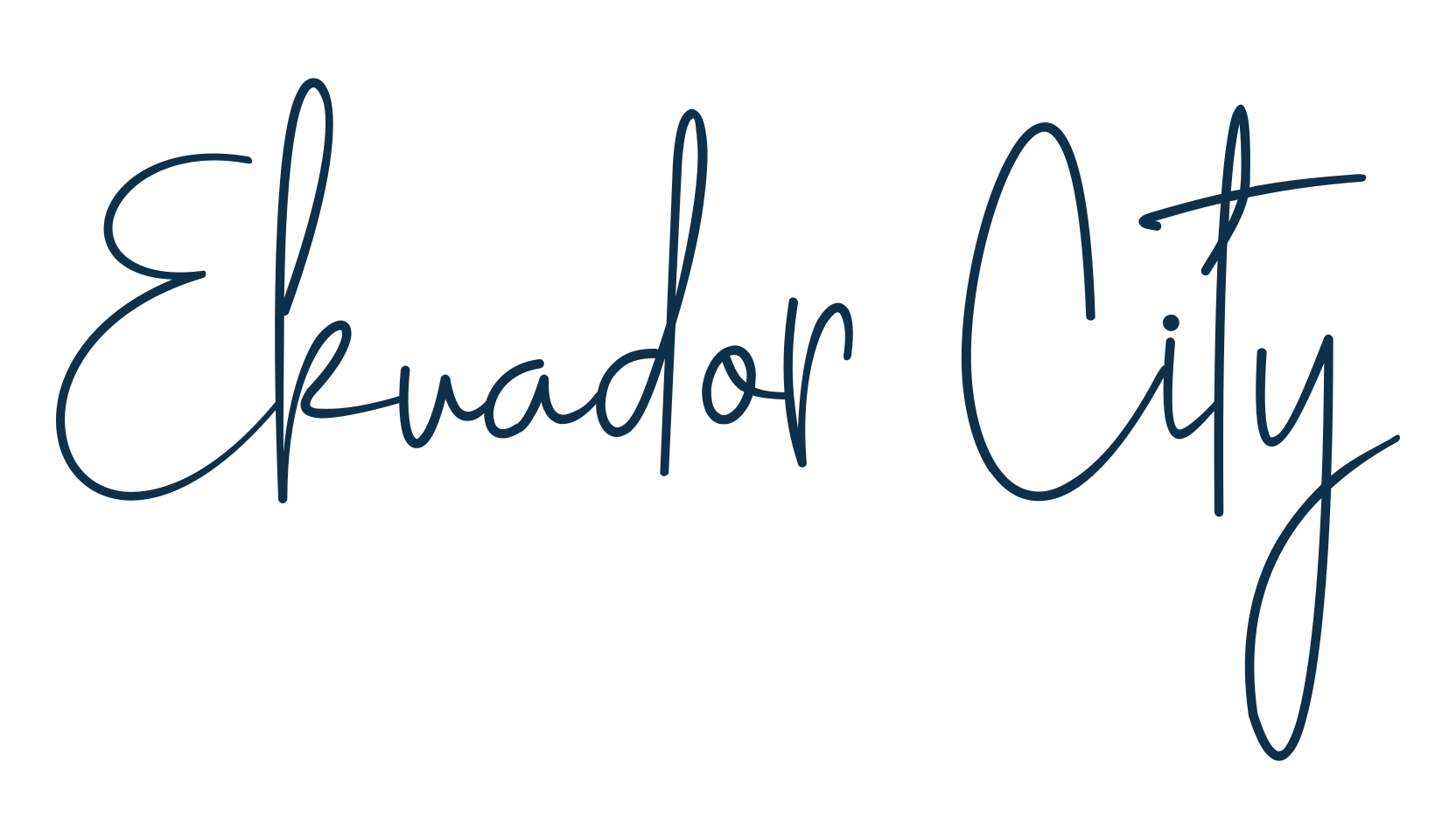 Ekuador City, script handwritten fancy decorative calligraphy font preview