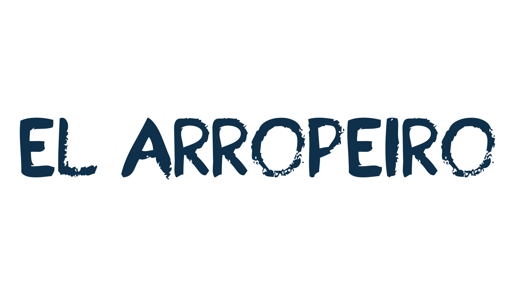 El Arropeiro, fancy eroded decorative font preview