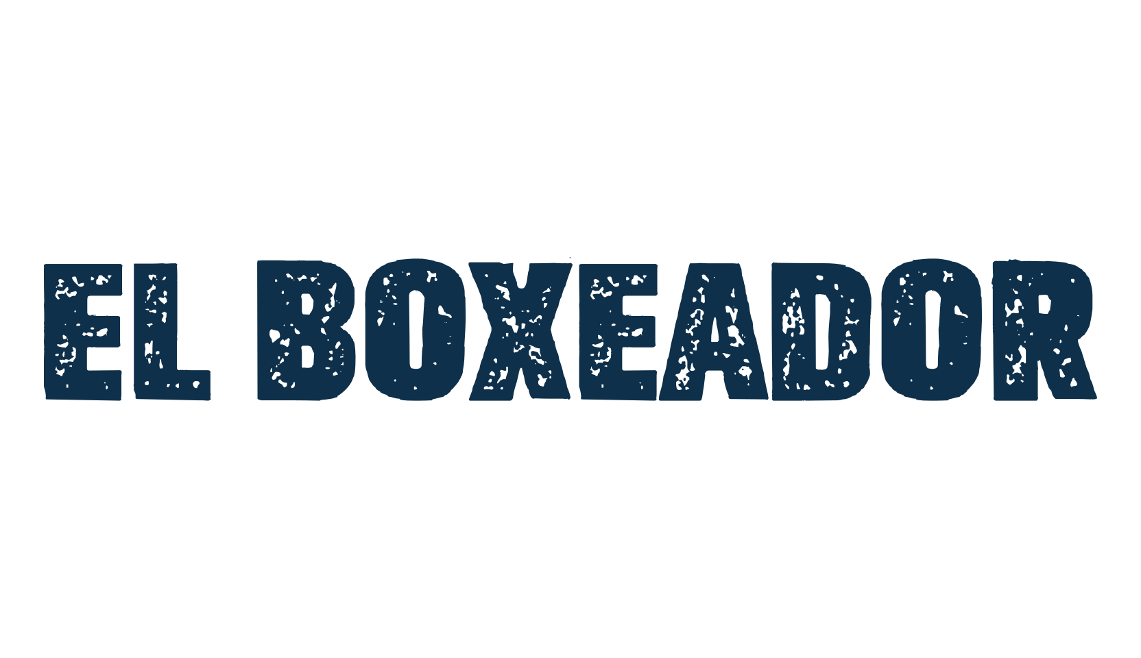 El Boxeador, fancy eroded decorative font preview