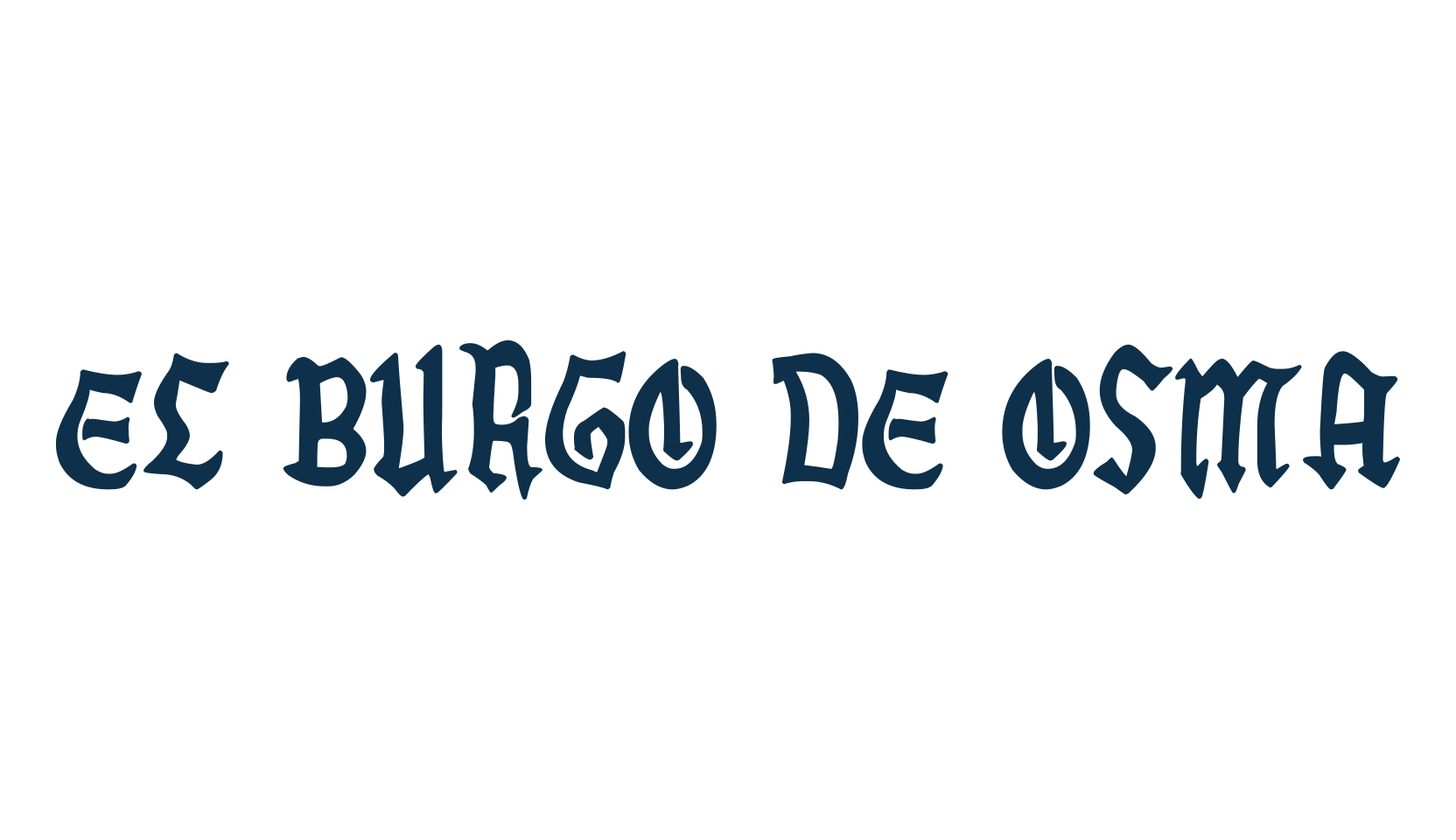 El Burgo de Osma, gothic modern font preview