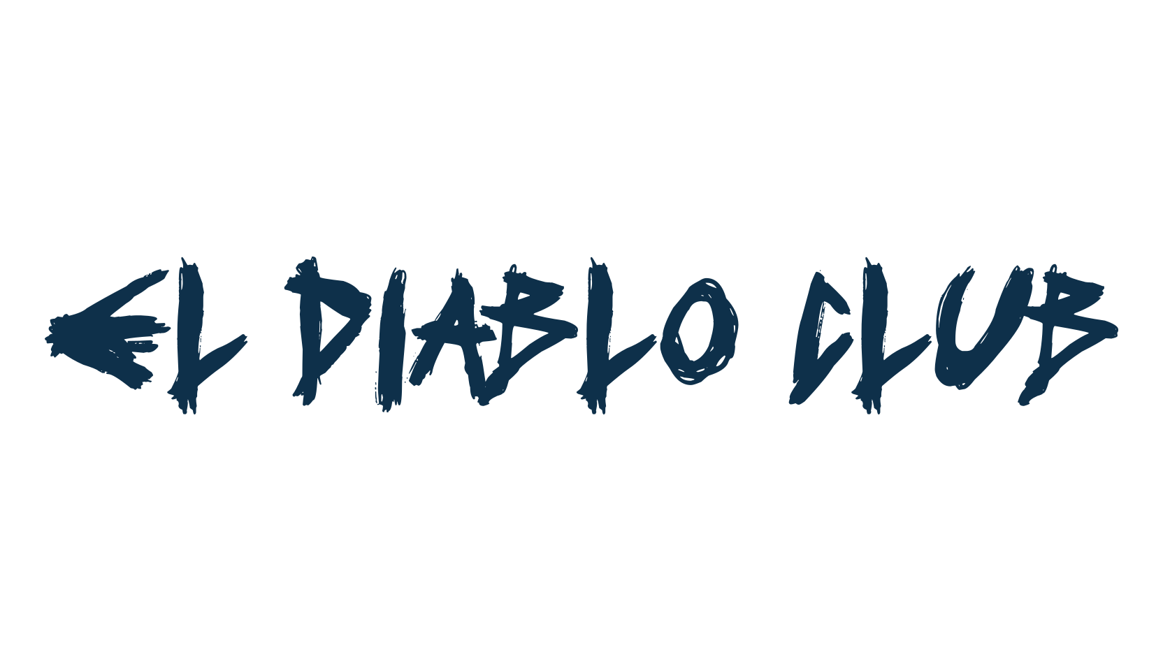El Diablo Club, trash font preview