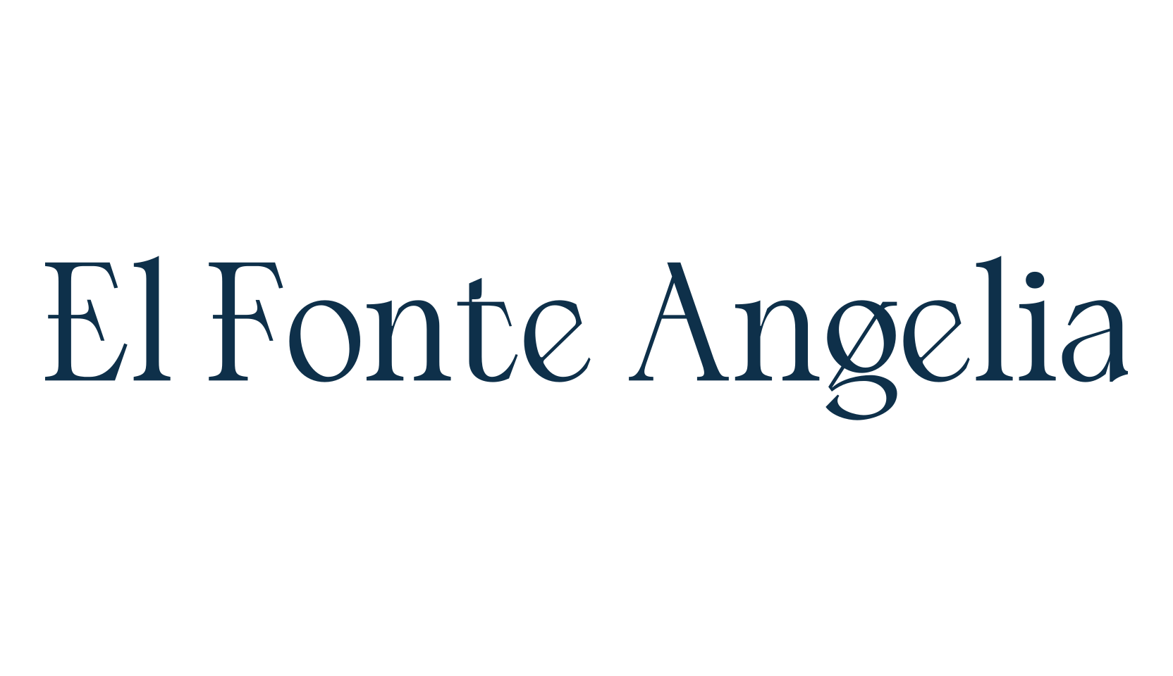 El Fonte Angelia, serif font preview