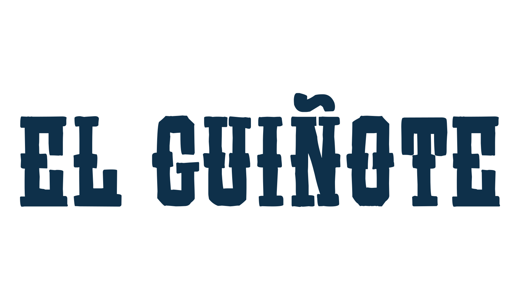 El Guiñote, fancy western decorative font preview