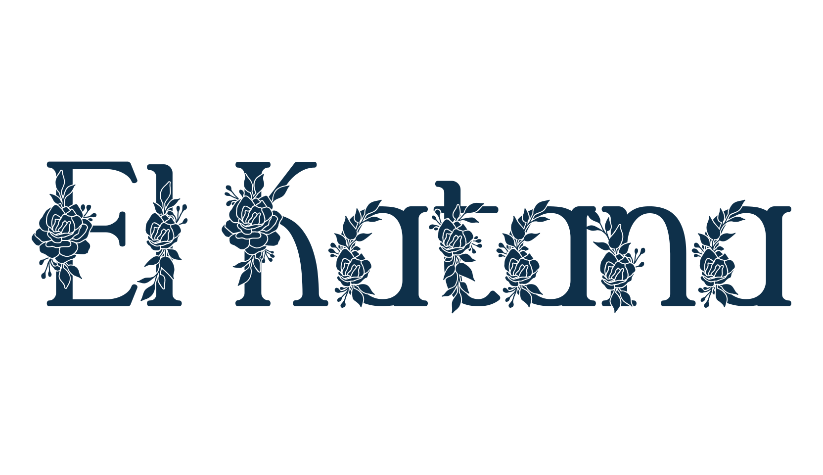 El Katana, decorative font preview