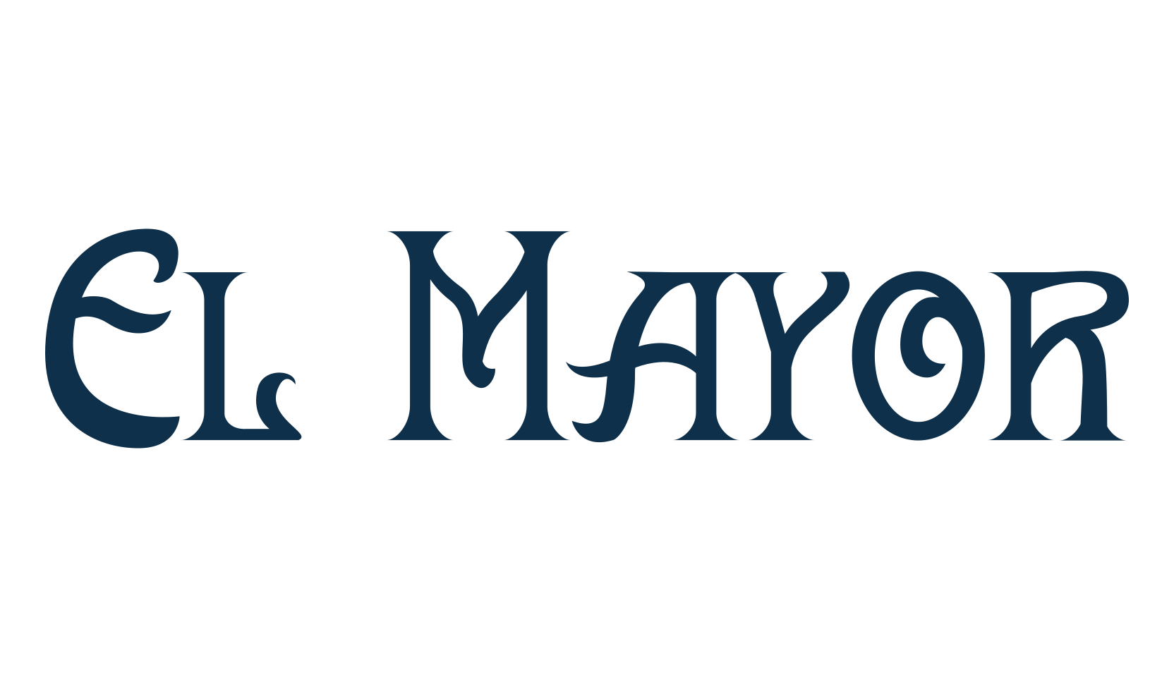 El Mayor, retro font preview